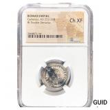 Roman Gallienus, AD 253-268 BI DBL-Denarius NGC