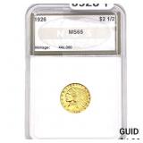 1926 $2.50 Gold Quarter Eagle NGS MS65