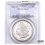 1881-CC Morgan Silver Dollar PCGS MS63
