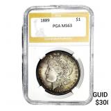 1889 Morgan Silver Dollar PGA MS63
