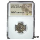 Roman Gallienus AD 253-268 BI Dbl-Denarius NGC XF