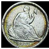 1837 Seated Liberty Half Dime No Stars CHOICE  AU