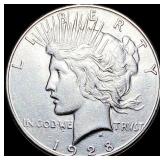1928-S Silver Peace Dollar CLOSELY  UNCIRCULATED