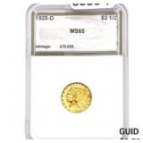 1925-D $2.50 Gold Quarter Eagle NGS MS65