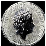 2022 Platinum 1 oz Britannia Â£100 SUPERB GEM BU