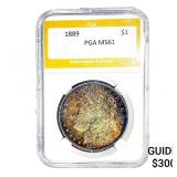1889 Morgan Silver Dollar PGA MS61