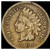 1908-S Indian Head Cent LIGHTLY CIRCULATED