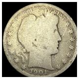 1901-S Silver Barber Half Dollar NICELY  CIRCULAT
