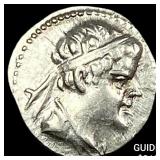 Bactria Eukratides I 170-145 BC Silver Obol CHOIC