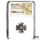 After 58.BC Bactria Indo-Greeks AR Drach Azes I/I