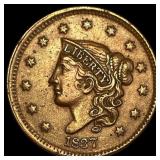 1837 Coronet Head Large Cent CLOSELY  UNCIRCULATE