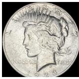 1923-D Silver Peace Dollar CLOSELY UNCIRCULATED