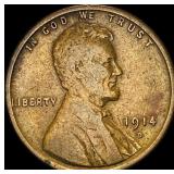 1914-D Lincoln Wheat Cent LIGHTLY CIRCULATED