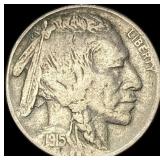 1915-D Buffalo Nickel LIGHTLY CIRCULATED