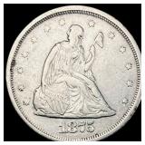 1875-S Silver Twenty Cents NEARLY  UNCIRCULATED