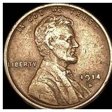 1914-D Lincoln Wheat Cent NEARLY UNCIRCULATED