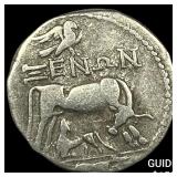 206-167/98 BC Illyria Silver Drachm NEARLY UNCIRCU