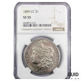 1889-CC Morgan Silver Dollar NGC VF35