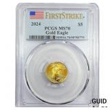 2024 $5 Gold Half Eagle PCGS MS70