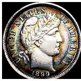 1899 Silver Barber Dime NEARLY UNCIRCULATED