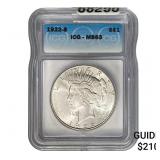 1922-S Silver Peace Dollar ICG MS63