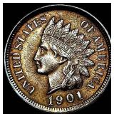 1901 RB Indian Head Cent CHOICE BU