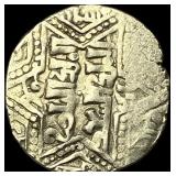 1100-1350 Islamic Artqid SIlver Dirham NEARLY UNCI