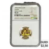 1994 China Gold 10 Yen Panda SM. Date NGC MS69