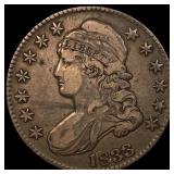1833 Capped Bust Half Dollar NEARLY  UNCIRCULATED
