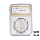 1878-CC Morgan Silver Dollar PGA MS63