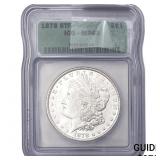 1878-8TF Morgan Silver Dollar ICG MS63