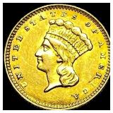 1856 Gold $1 Indian Head Type 3 HIGH GRADE