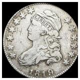 1819 Capped Bust Quarter NEARLY UNCIRCULATED