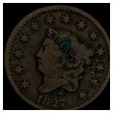 1827 Matron Head Large Cent LIGHTLY CIRCULATED