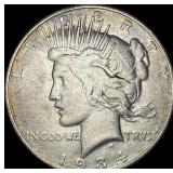 1934 Silver Peace Dollar ABOUT UNCIRCULATED
