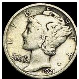 1921 Silver Mercury Dime LIGHTLY CIRCULATED
