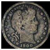 1900 Barber Silver Quarter NICELY CIRCULATED