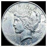 1923 Silver Peace Dollar CLOSELY UNCIRCULATED