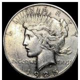 1925-S Silver Peace Dollar CLOSELY UNCIRCULATED