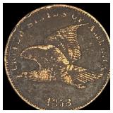 1858 Copper-Nickel Flying Eagle Cent LIGHTLY  CIR