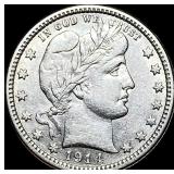 1914 Barber Silver Quarter CLOSELY  UNCIRCULATED
