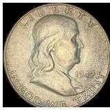 1949-D Silver Half Dollar Franklin UNCIRCULATED
