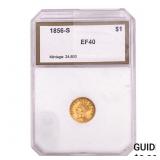 1856-S Rare Gold Dollar PCI EF40