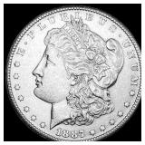 1887-S Silver Morgan Dollar CHOICE AU