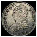 1820 Capped Bust Half Dollar ABOUT  UNCIRCULATED