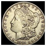 1904 Silver Morgan Dollar NEARLY UNCIRCULATED