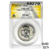 1956 Franklin Half Dollar  PF66 Proof TY 1 FS-901