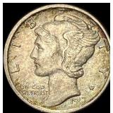 1917-S Silver Mercury Dime CHOICE AU