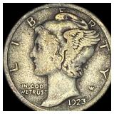 1923-S Silver Mercury Dime NEARLY  UNCIRCULATED