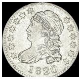 1820 Capped Bust Silver Dime CLOSELY  UNCIRCULATE